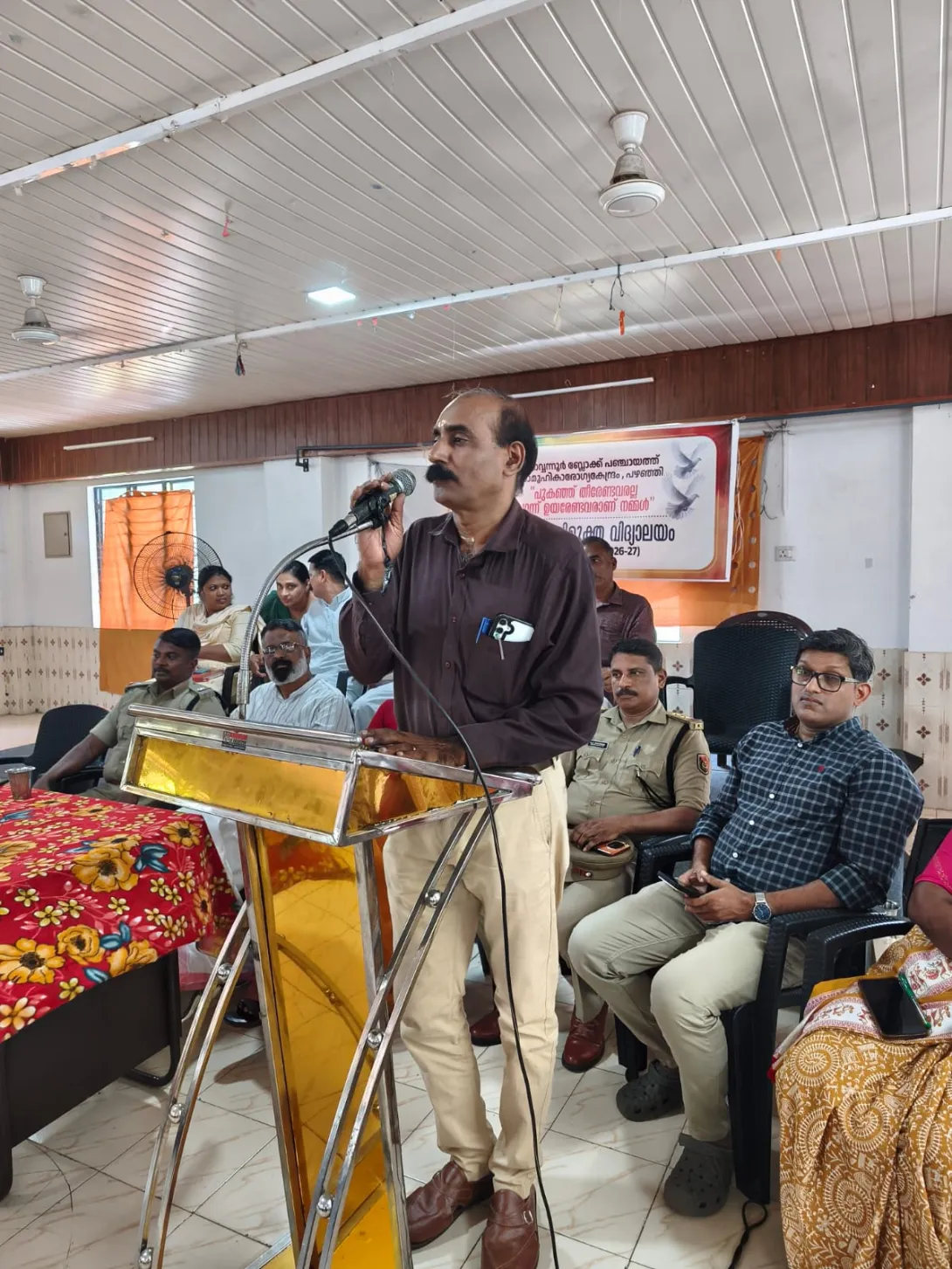 ‘പുകയിലരഹിത ചൊവ്വന്നൂർ ബ്ലോക്ക് പഞ്ചായത്ത് ‘ പദ്ധതി ഉദ്ഘാടനം 
