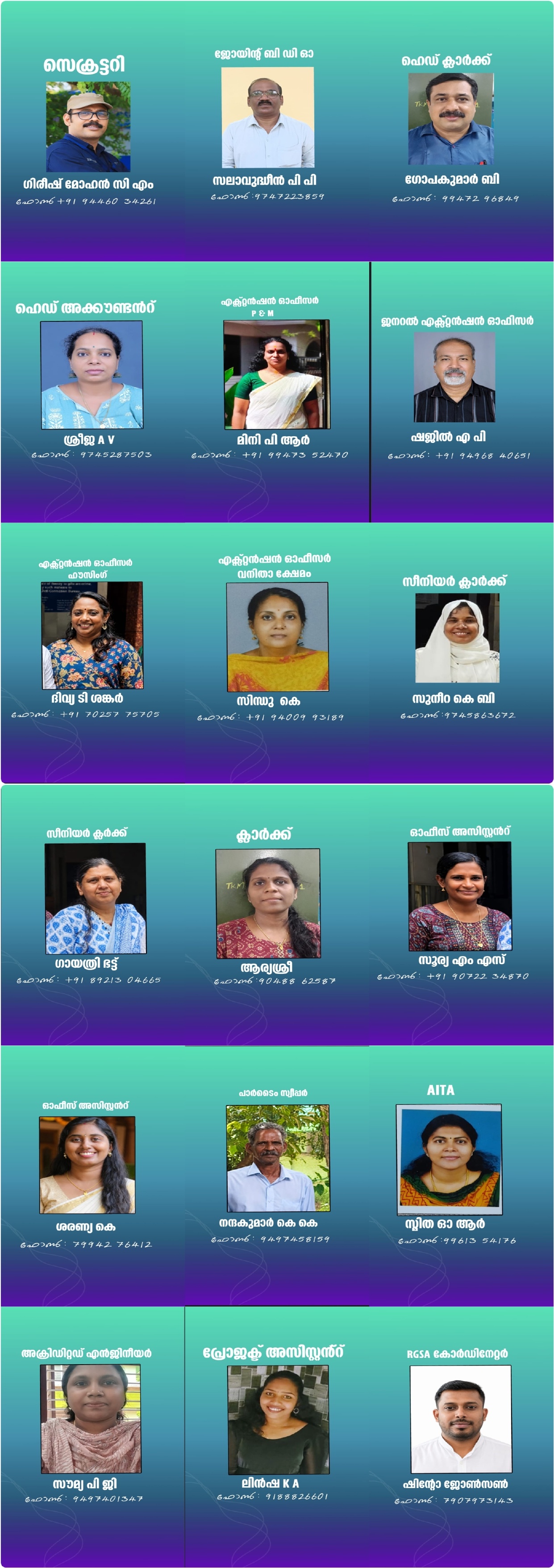 ബ്ലോക്ക് പഞ്ചായത്ത് ജീവനക്കാർ 