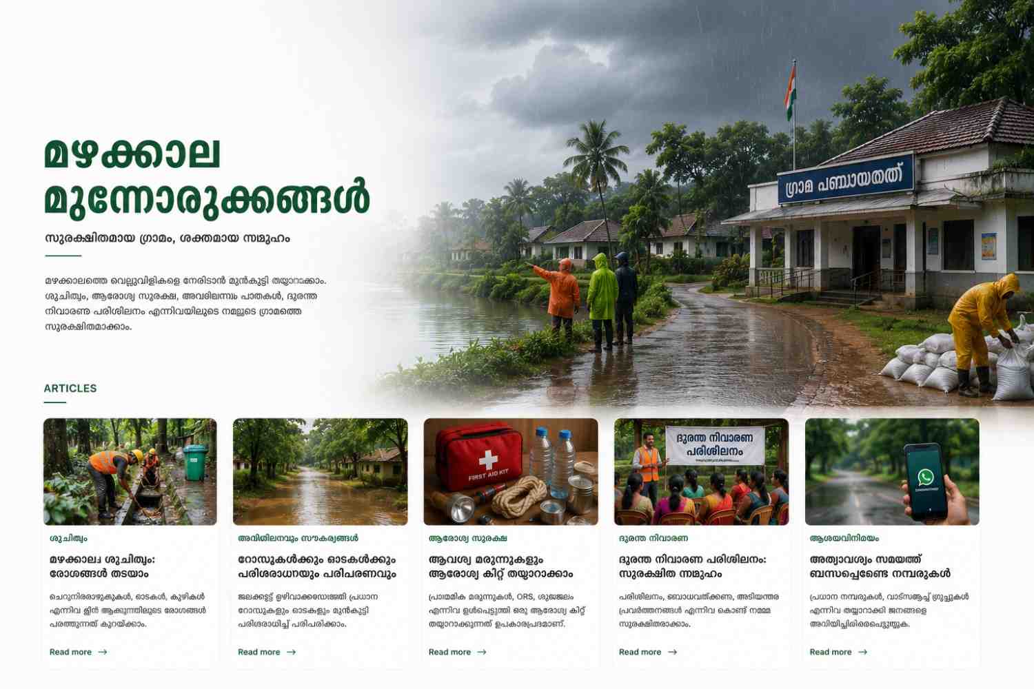 മഴക്കാല പൂർവ്വ ശുചീകരണങ്ങൾ