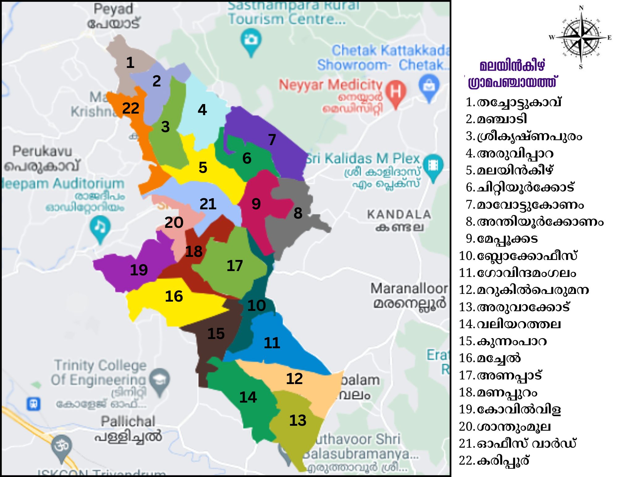 WARD MAP