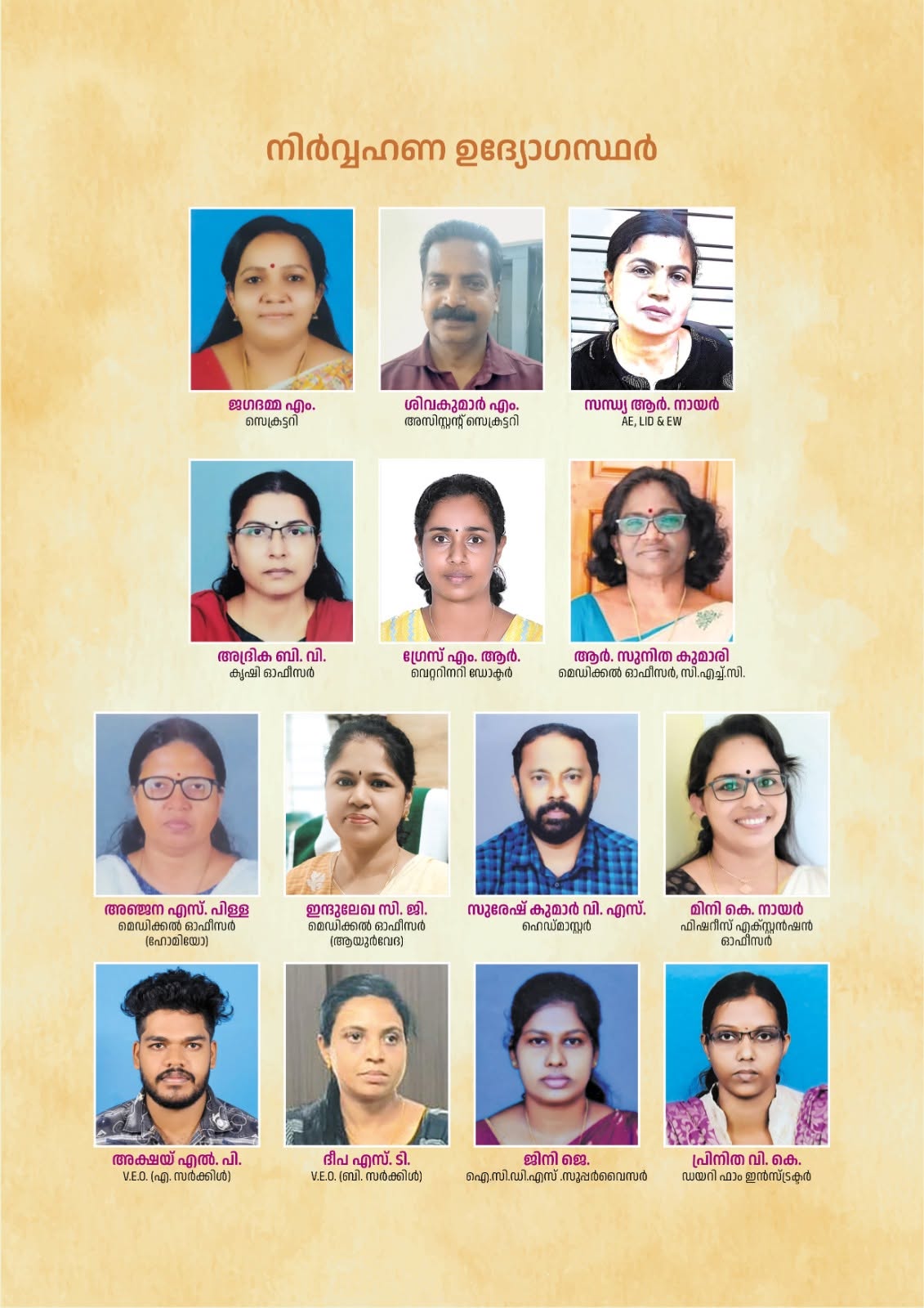 നിർവ്വഹണ ഉദ്യോഗസ്ഥർ