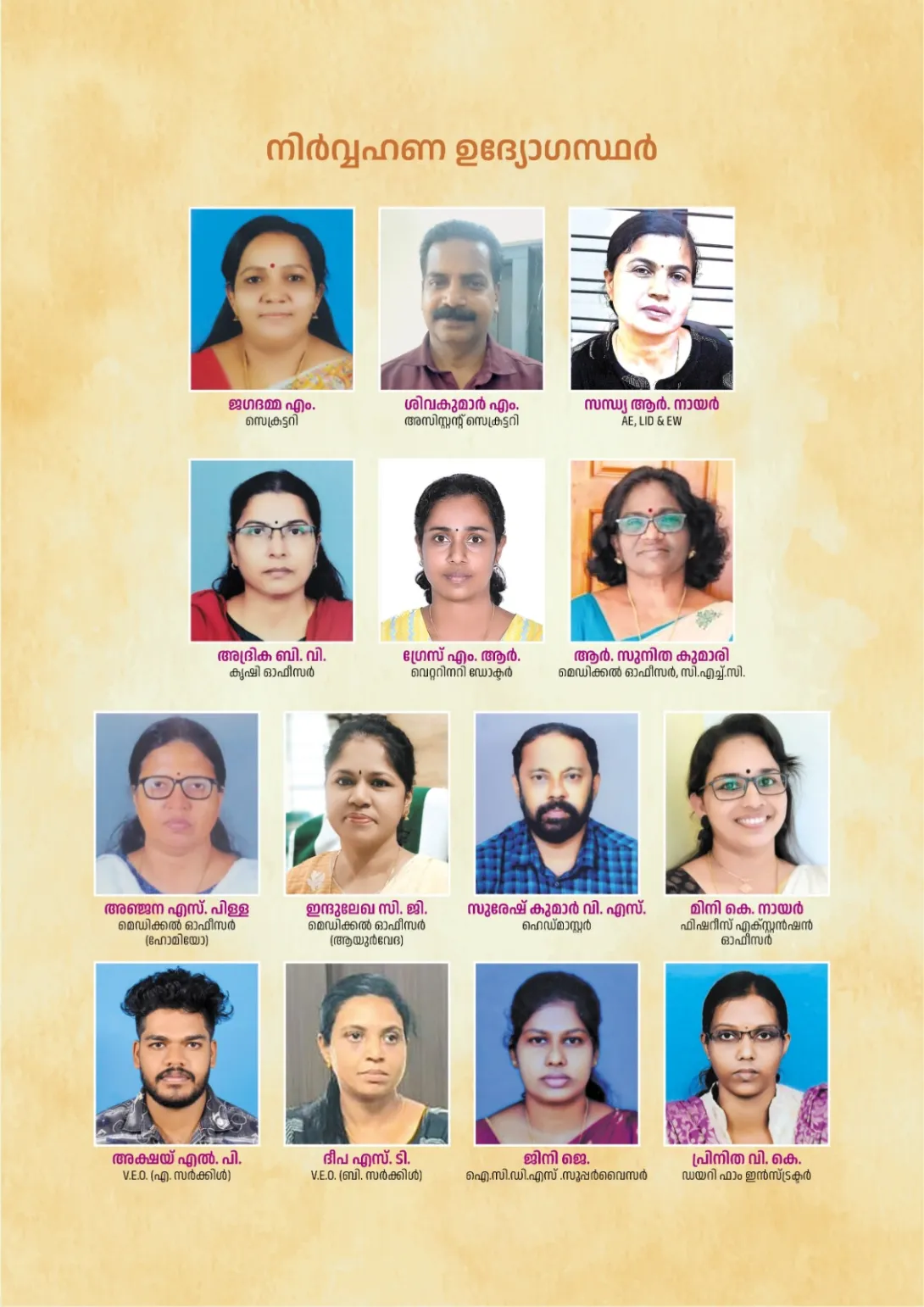 നിർവ്വഹണ ഉദ്യോഗസ്ഥർ