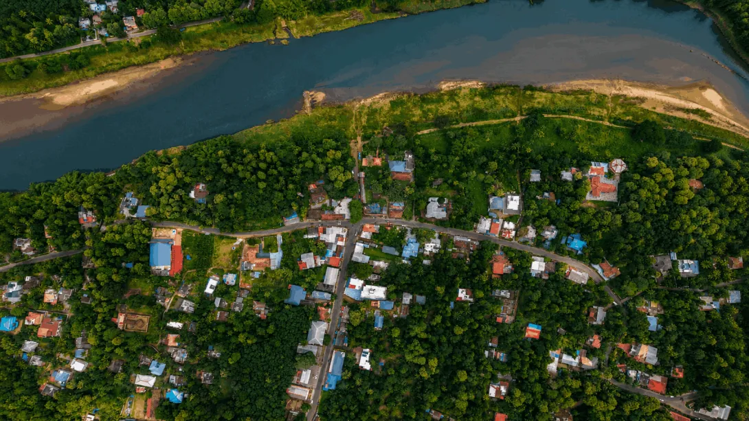 ഗ്രാമ പഞ്ചായത്തിന്‍റെ ആകാശ ദൃശ്യങ്ങൾ