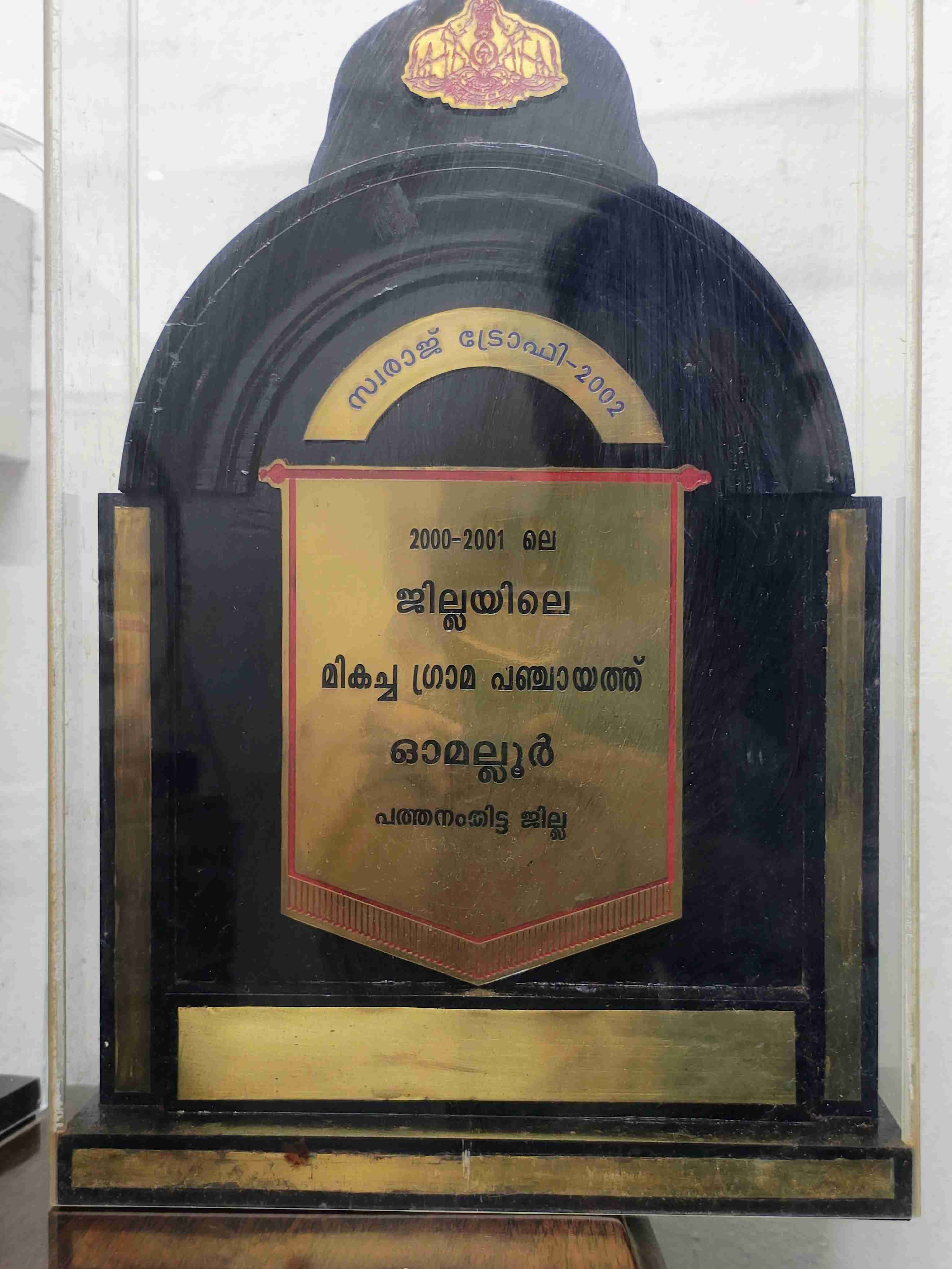 Swaraj Trophy Certificate