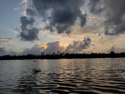 കാക്കത്തുരുത്ത് ദ്വീപിലെ സൂര്യാസ്തമയം