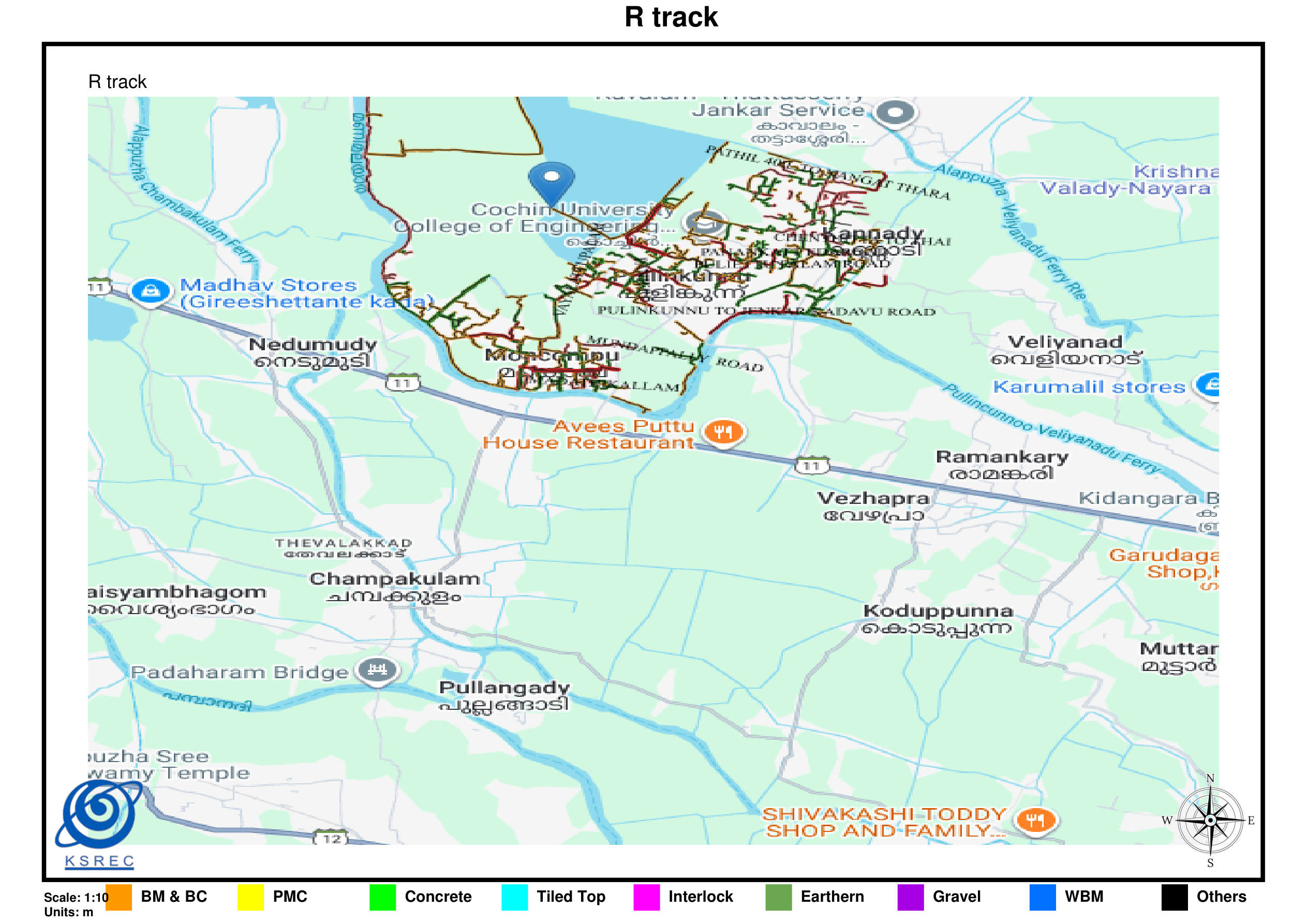 Pulinkunnu Road Connectivity Map