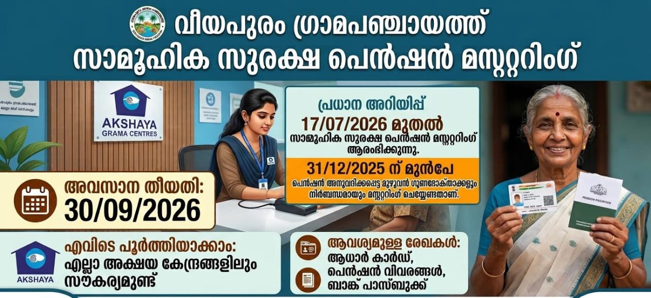 പെന്‍ഷന്‍  മസ്റ്ററിംഗ്