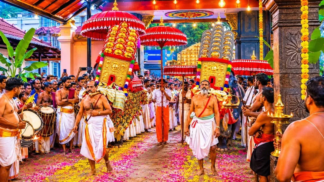 ചെട്ടികുളങ്ങര അമ്മയുടെയും മുള്ളിക്കുളങ്ങര അമ്മയുടെയും  കൂടി എഴുന്നള്ളത്ത് ആന്‍പൊലി  