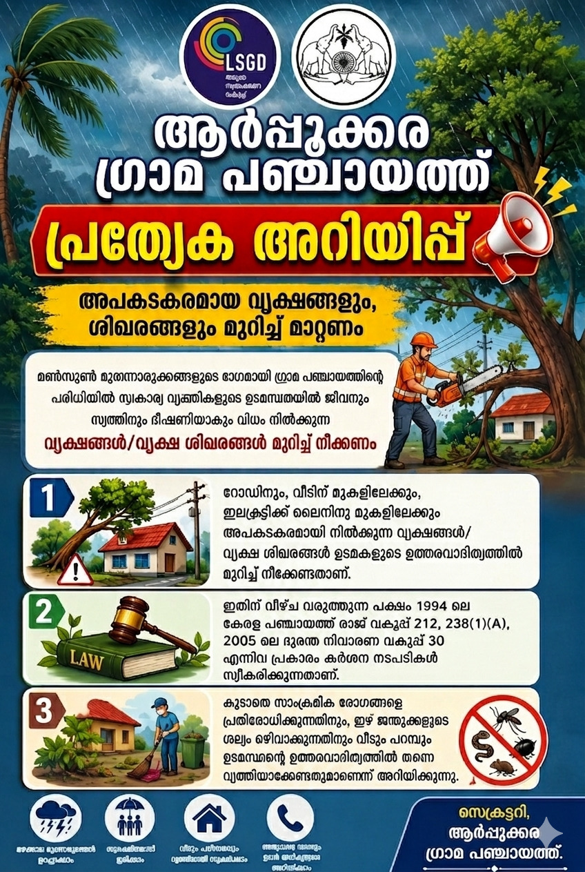 മഴക്കാല മുന്നറിയിപ്പ്