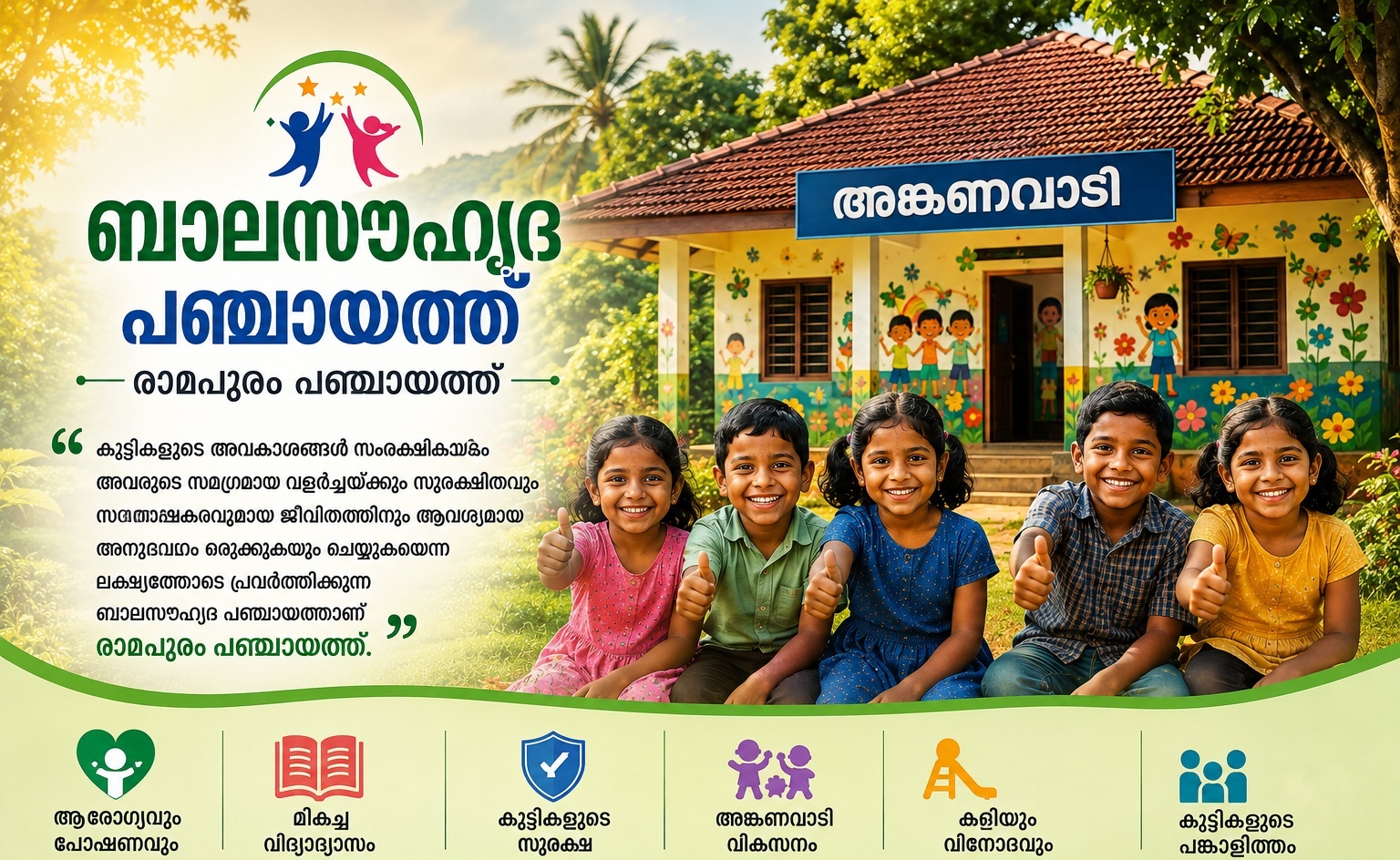 ബാലസൗഹൃദ പഞ്ചായത്ത് - രാമപുരം ഗ്രാമപഞ്ചായത്ത്