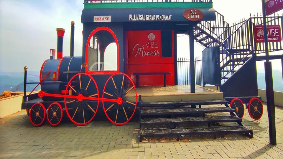 TRAIN MODEL WAITING SHED & SELFIE POINT