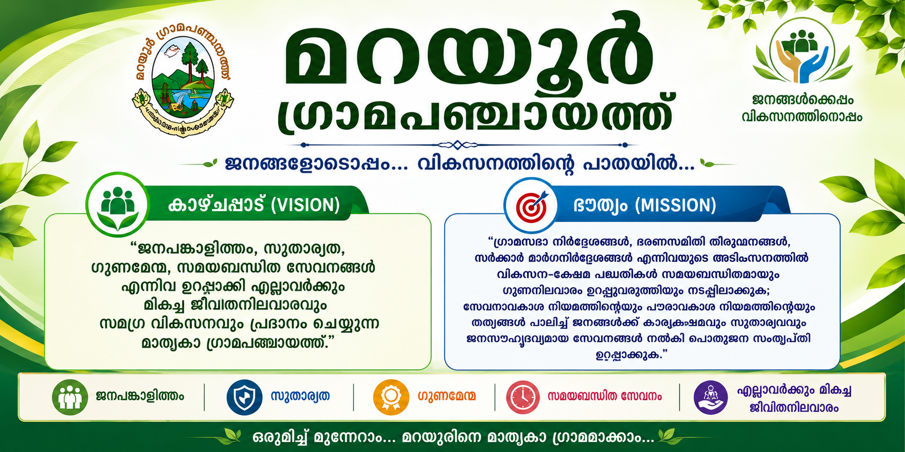 കാഴ്ച്ചപ്പാടും ദൌത്യവും