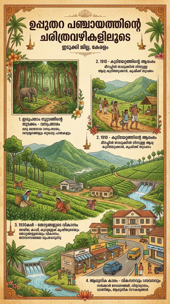 ഉപ്പുതറ ഗ്രാമപഞ്ചായത്തിന്റെ  ചരിത്രം