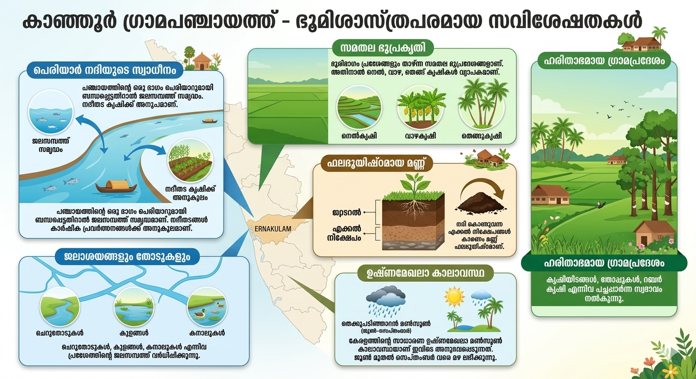 പഞ്ചായത്തിന്‍റെ ഭൂമിശാസ്ത്രം