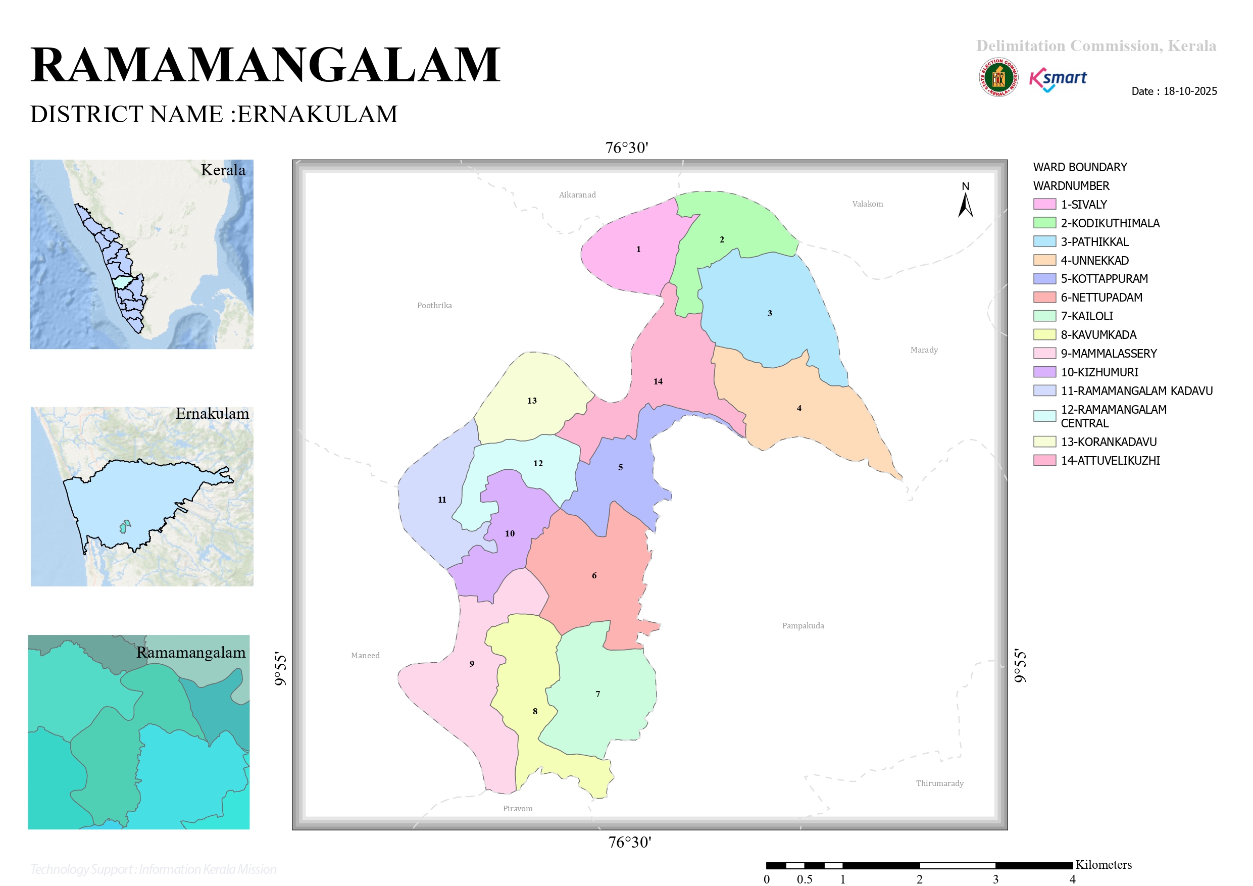 Ward Map Ramamangalam GP