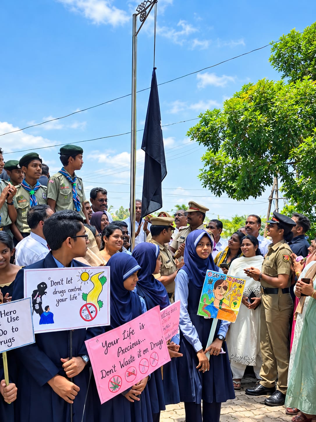 flag hoisting
