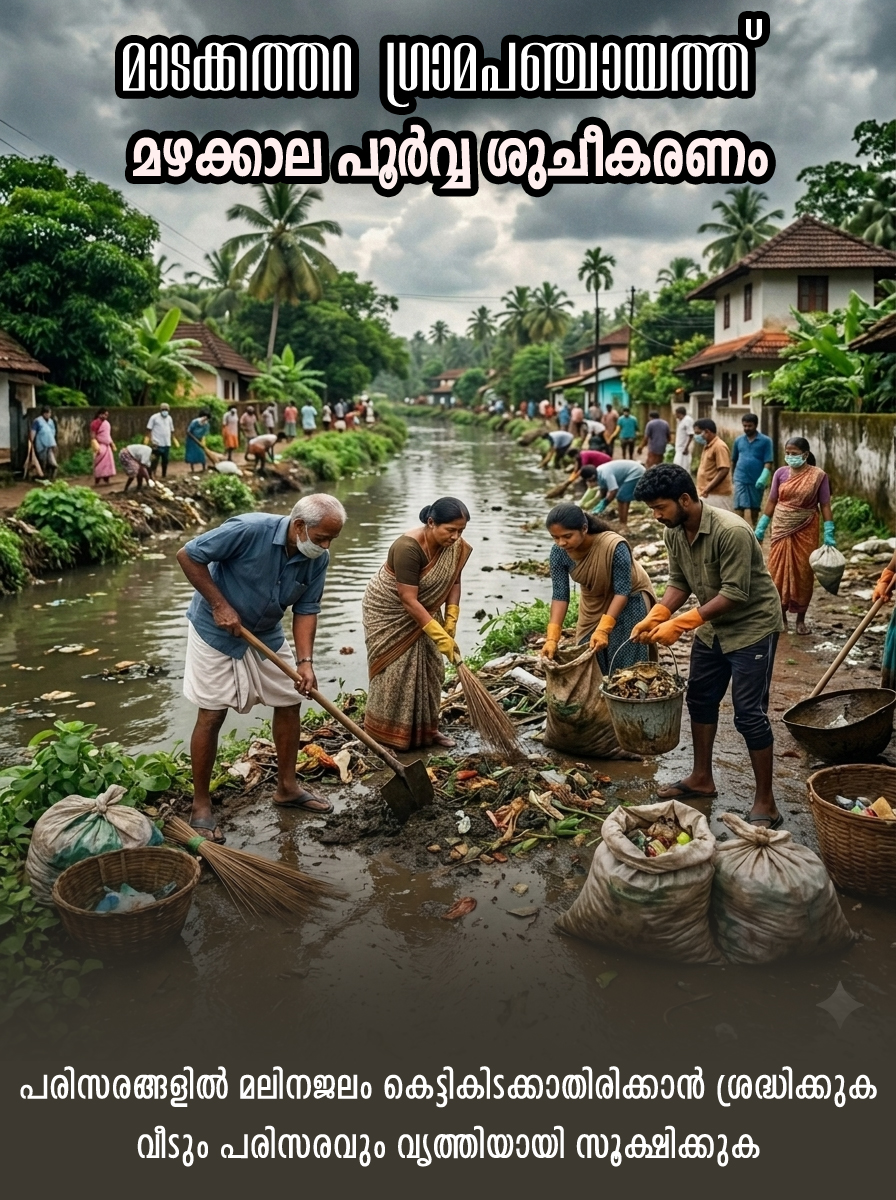 മാടക്കത്തറ ഗ്രാമപഞ്ചായത്ത് മഴക്കാലപൂര്‍വ്വ ശുചീകരണം