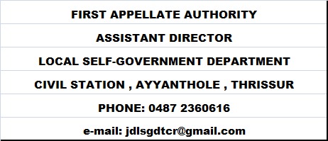 FIRST APPELLATE AUTHORITY