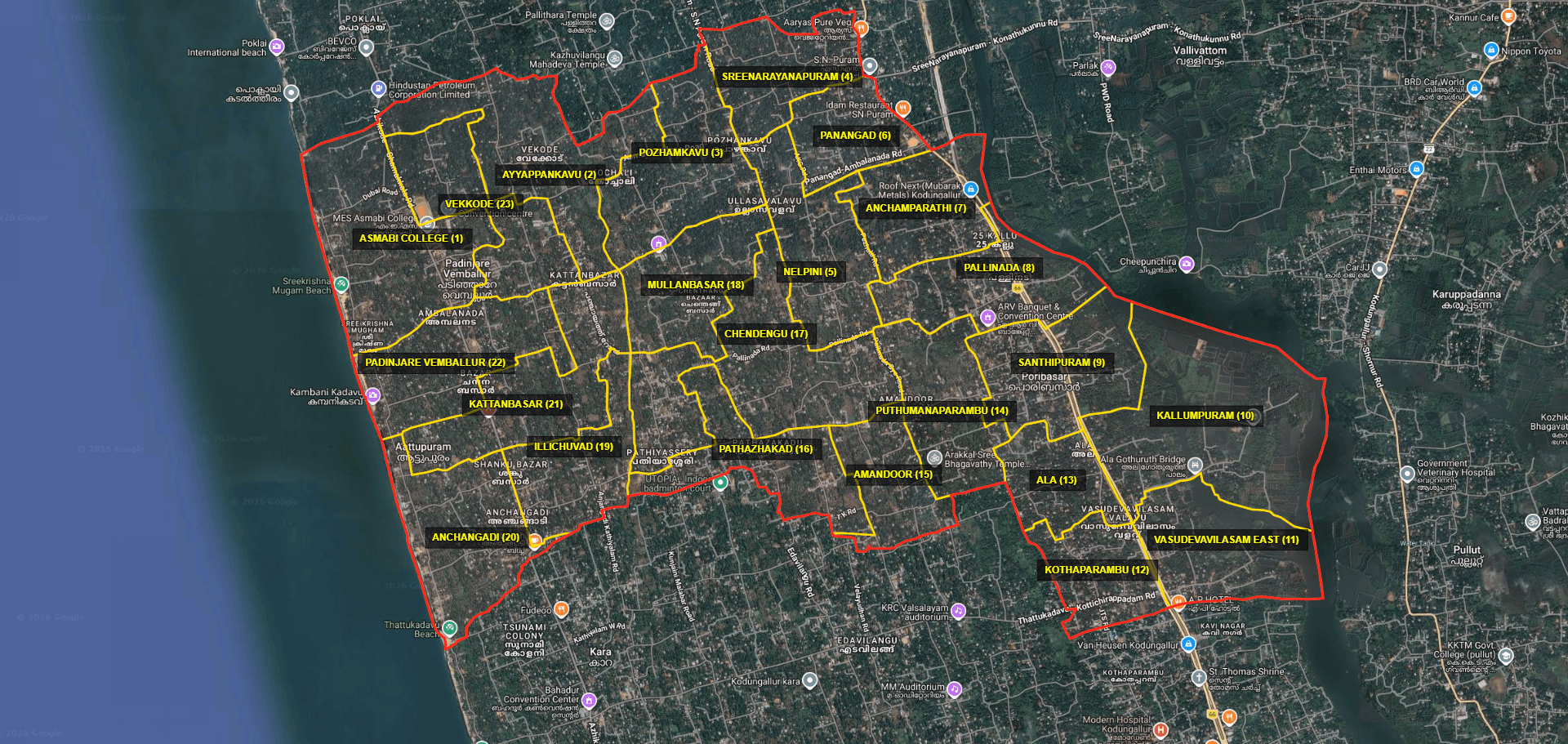 Ward Map