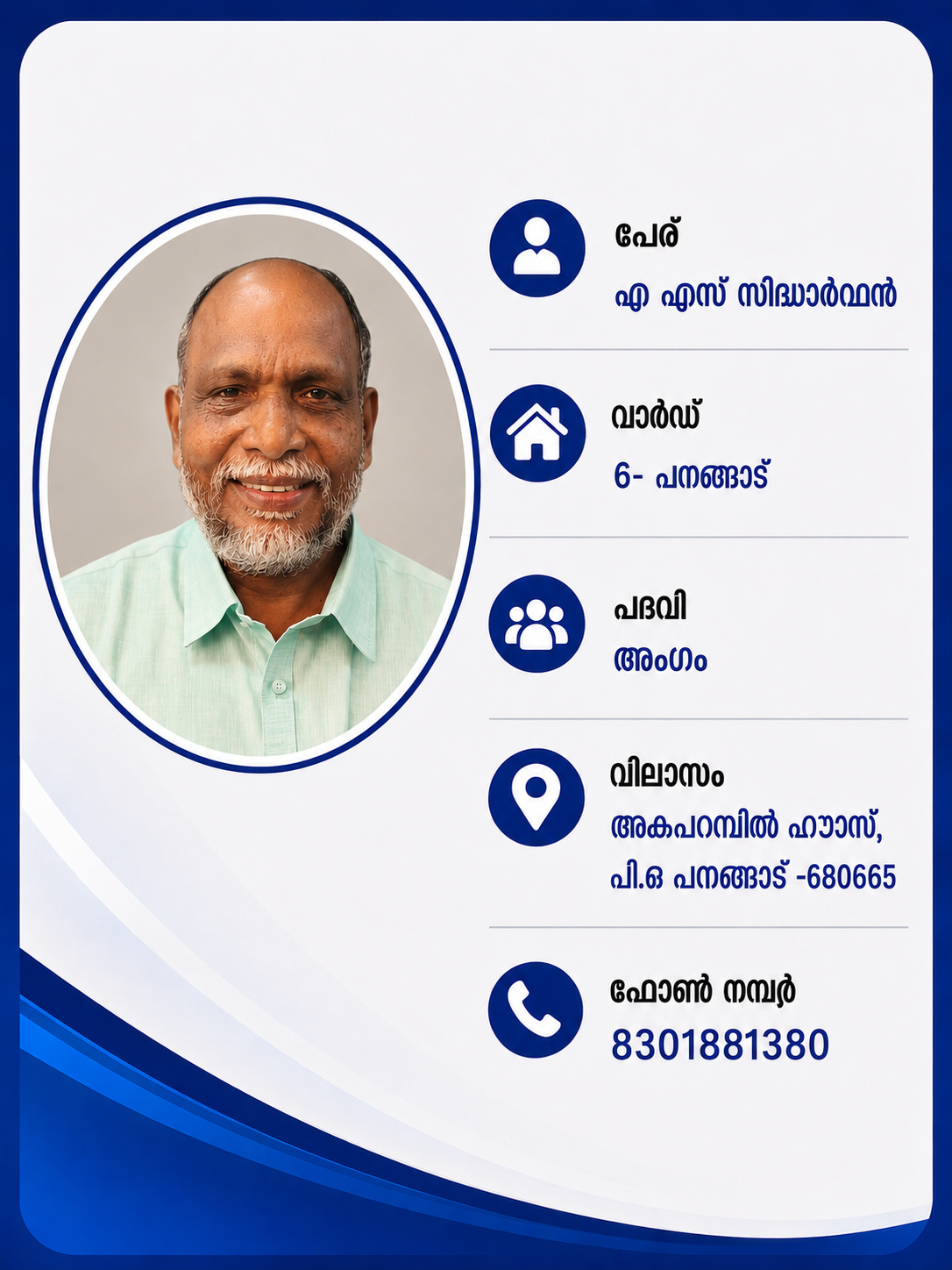 എ എസ് സിദ്ധാർത്ഥൻ
