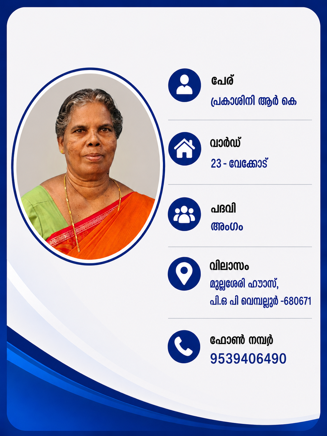 പ്രകാശിനി ആർ കെ