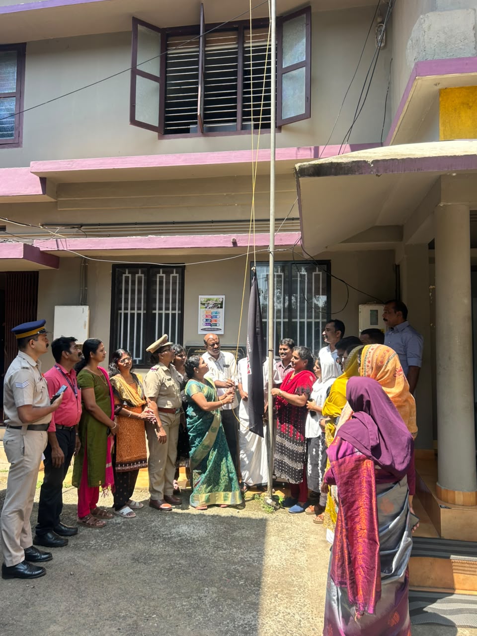 Flag hoisting