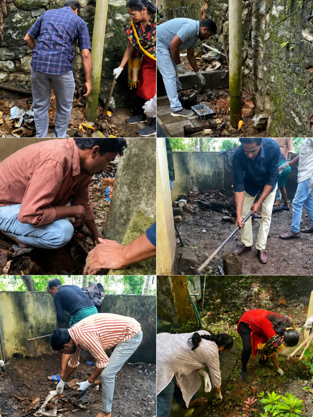 പഞ്ചായത്ത് ഓഫീസ് പരിസരം വൃത്തിയാക്കൽ 