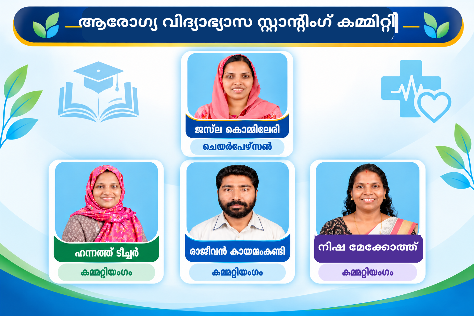 ആരോഗ്യ വിദ്യഭ്യാസ  സ്റ്റാന്‍റിംഗ്  കമ്മിറ്റി