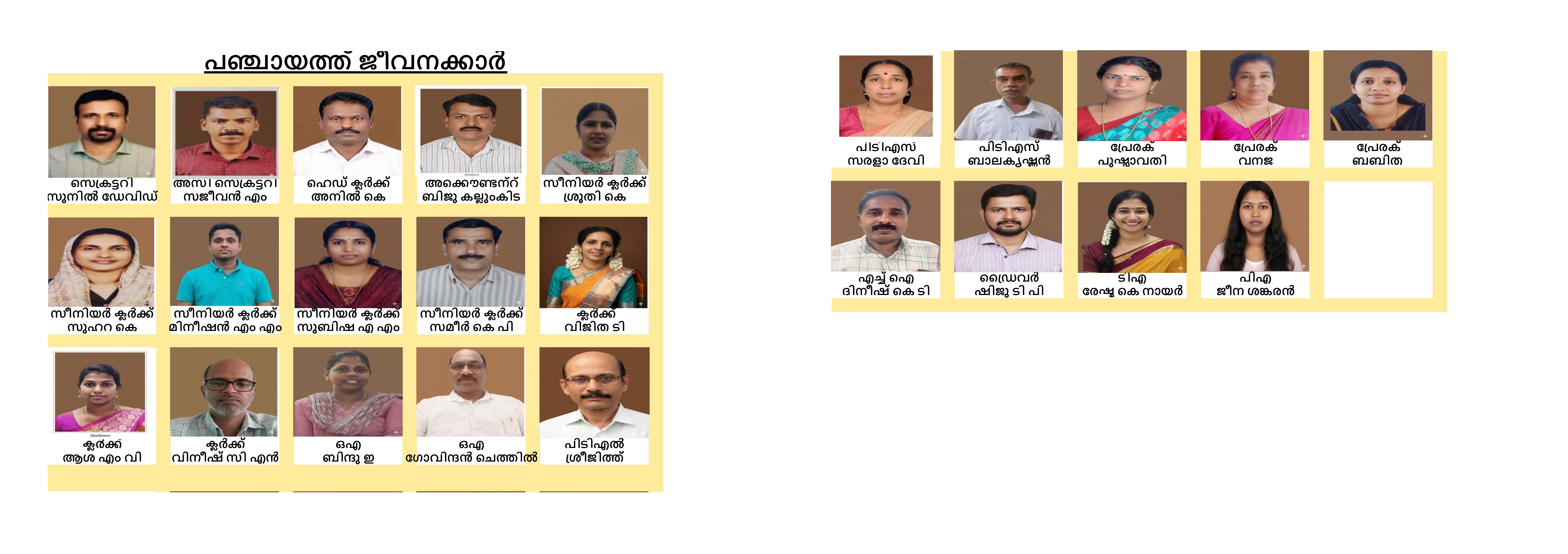 ഗ്രാമപഞ്ചായത്ത് ജീവനക്കാർ