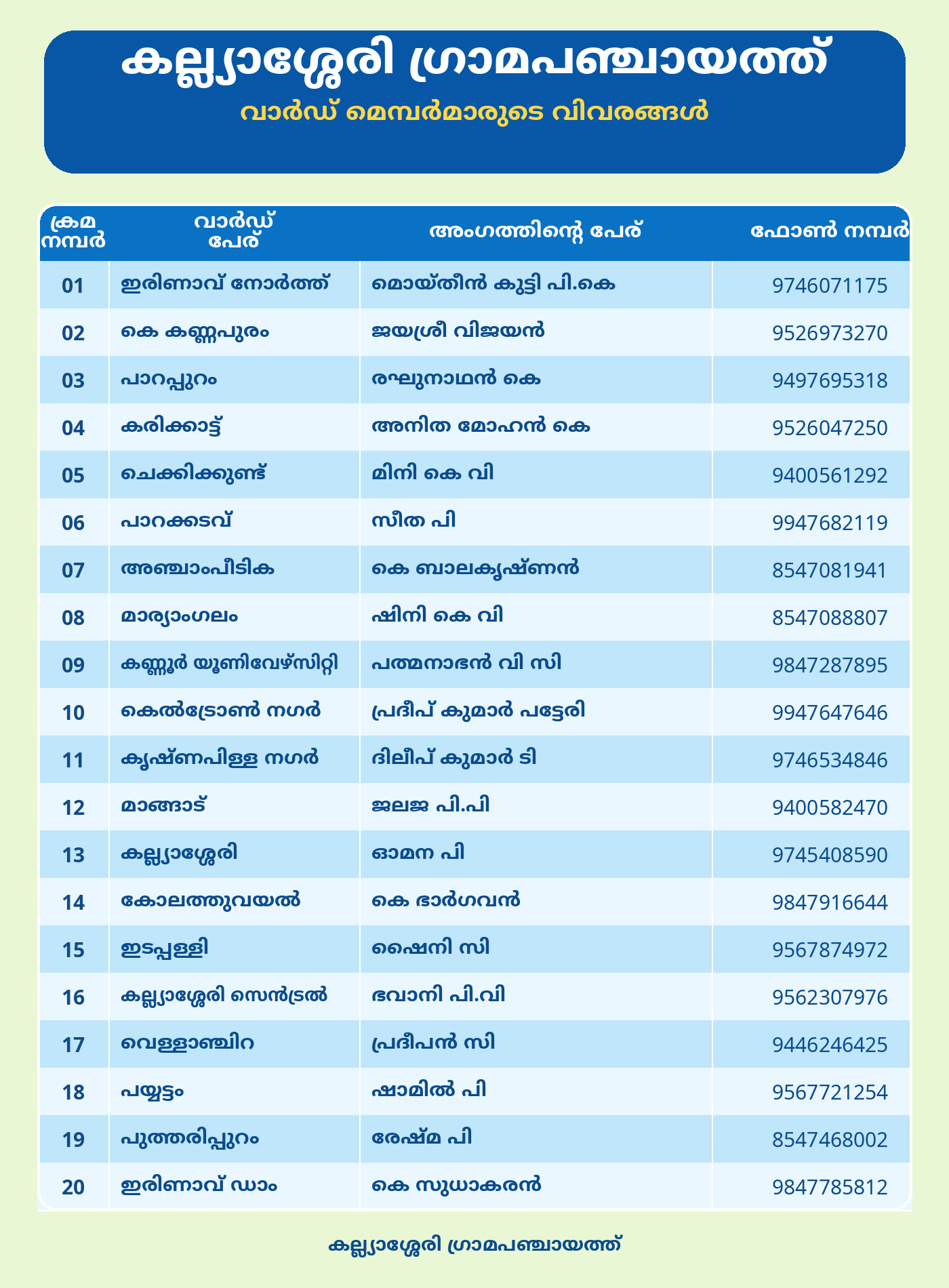 ജനപ്രതിനിധികൾ