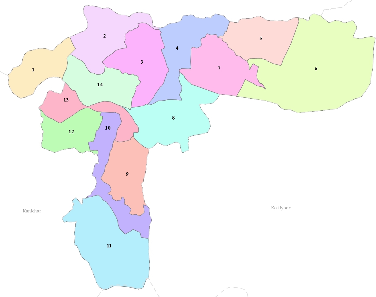 WARD MAP KELAKAM GRAMAPANCHAYAT