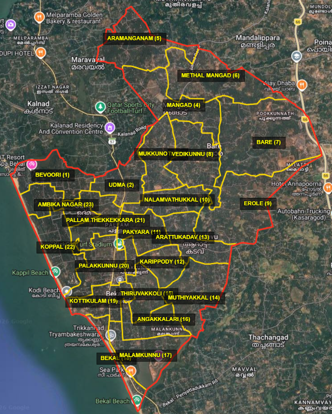 വാര്‍ഡ് ഭൂപടം