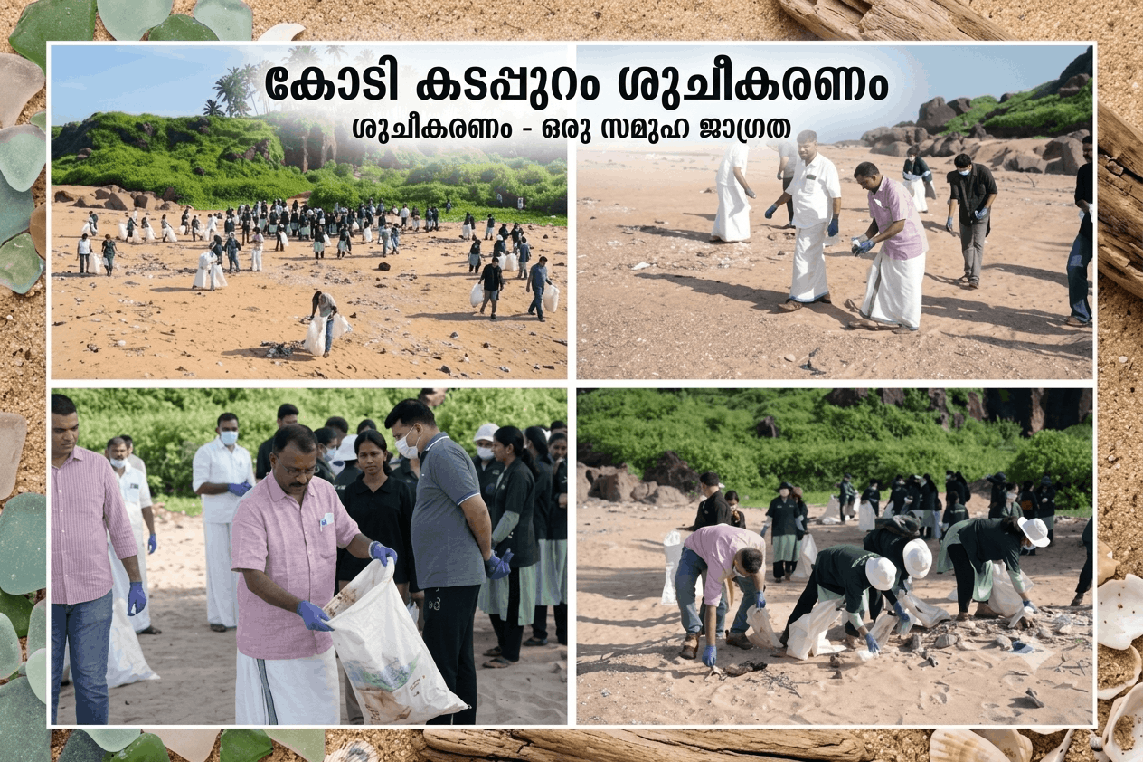 കോടി കടപ്പുറം ശുചീകരണം